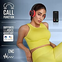 ZEBRONICS Thunder Bluetooth 5.3 Wireless Over ear Headphones with 60H Backup, Gaming Mode, Dual Pairing, ENC, AUX, Micro SD, Voice Assistant, Comfortable Earcups, Call Function