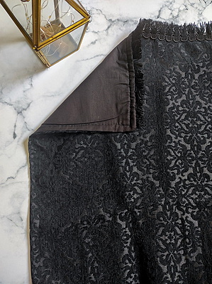 Aswad Black Luxury Prayer Mat - Personalized