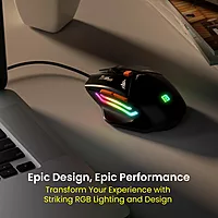 Portronics Vader Gaming Mouse – USB Wired | Black | 1 Year Warranty