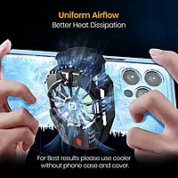 Portronics Coolpluse Mobile Cooler – RGB, Black. Enhance your gaming experience with this stylish cooler featuring vibrant RGB lights, efficient cooling, and a sleek design for optimal performance.