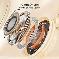 boAt Rockerz 450 Bluetooth On Ear Headphones with Mic, Upto 15 Hours Playback, 40MM Drivers, Padded Ear Cushions, Integrated Controls and Dual Modes