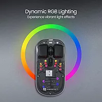 Portronics Toad 5 Mouse – Sleek, Transparent Design, Dual Wireless Connectivity, Ergonomic Shape, Long Battery Life, Ideal for Home & Office Use, Smooth Tracking, Compatible with Multiple Devices.