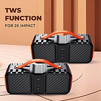 Lapcare Storm LBS‑999 – 24W Bluetooth Speaker | TWS Pairing, IPX5 Splash Resistant & 10hr Battery for Music Anywhere