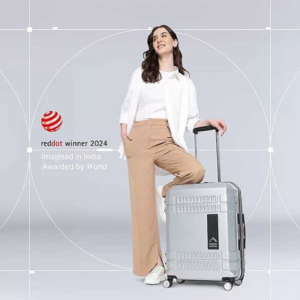 Check-In Inline Trolley Bag|Hardshellsided Luggage Anti-Scratch 8 Wheel Luggage