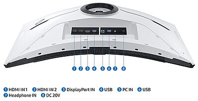 Samsung 32" 4K 240Hz Curved Gaming Monitor with AMD FreeSync Premium Pro ,Odyssey Neo G8