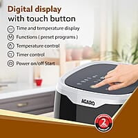 AGARO Galaxy Digital Air Fryer For Home, 4.5L, Electric Air Fryer, Convection Oven, 1400W, 7 Preset Programs & Reheat, 360 Degrees Air