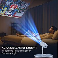 Portronics Beem 540 4K Projector – Budget-friendly, compact, stunning visuals, vibrant colors. Perfect for movies, gaming & home theater setup.