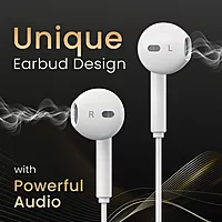 Portronics Conch Theta C – Type-C Earphones with Mic, sleek design, crisp sound, comfortable fit, perfect for music and calls, lightweight, durable, ideal for smartphones and devices with Type-C.