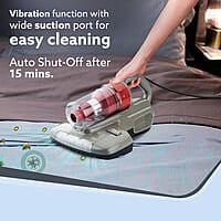 AGARO Grand Bed Vacuum Cleaner, Cyclonic Technology for Dust Collection 12kPa Suction Power