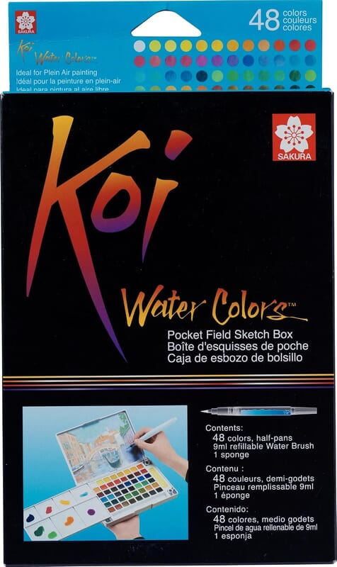 SAKURA KOI WATERCOLOR PAN 48 COLOR SET SAKURA KOI WATERCOLOR PAN 48 COLOR SET