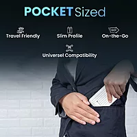 Portronics Zapcell 10K – 10000mAh Power Bank with 22.5W fast charging. Compact design, lightweight, and portable. Ideal for on-the-go charging of smartphones and devices. Stay powered up!