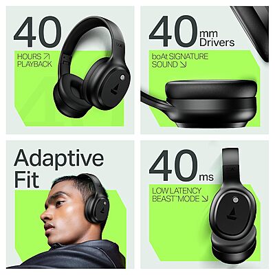 boAt Rockerz 421 (Active Black) - New Arrival boAt Rockerz 421 (Active Black) - New Arrival