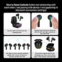 ZEBRONICS Beast in-Ear Wireless Earbuds, 24* Hours Backup, Bluetooth v5.4, Flash Connect, Gaming Mode, Touch Control, Voice Assistant Support, Splash Proof Design