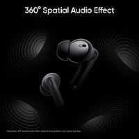 Realme Buds T300 TWS Earbuds | 40H Playtime, ANC, Dolby Atmos, IP55 (Stylish Black)