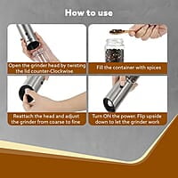 AGARO Gravity Salt & Pepper Automatic Grinder