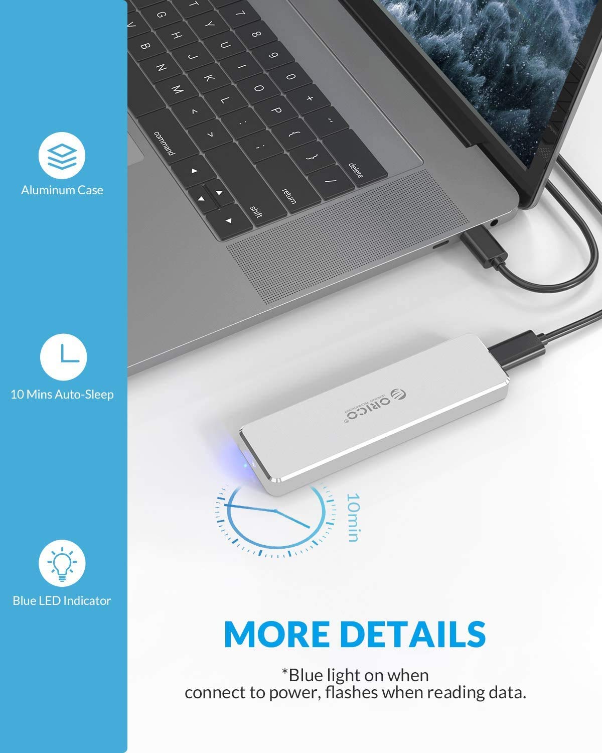 Open Box Orico SSD Enclosure PCM2-C3