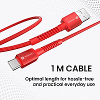 Konnect X 6A 1M USB to Type-C Cable – Blue Fast Charging & High-Speed Data Transfer