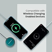 Ambrane Aero-Sync 15 Watt Fast Charging Wireless Pad, Compatible with Wireless Charging Enabled Devices, Smartphones