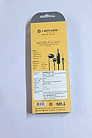 Lapcare Woobuds IV LBD‑204 Wired Earbuds with Mic | 10 mm Driver for Deep Bass, Tangle‑Free Cable (≈1.2 m), Soft Silicone Tips & 3.5 mm Jack – Music & Calls