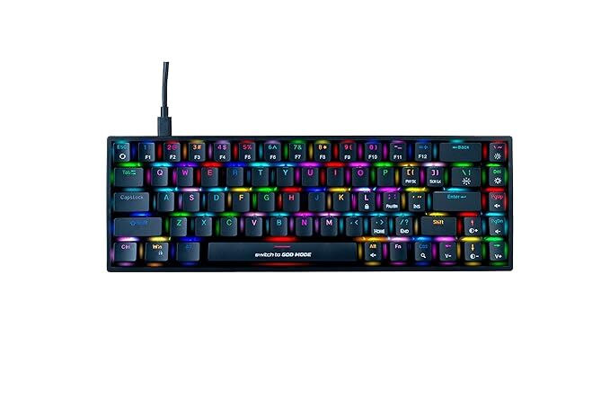 Cosmic Byte Artemis 68Key Per Key RGB Wired Mechanical Keyboard CB-GK-23 ( Black ) Cosmic Byte Artemis 68Key Per Key RGB Wired Mechanical Keyboard CB-GK-23 ( Black )