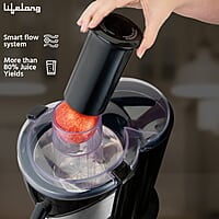 Lifelong Cold Press Juicer Blender 200 W, Slow Juicer Cold Pressed - Fruit & Vegetable Juicer