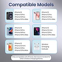 Portronics Smartpod 15W 3-in-1 Wireless Charger with Mirror & Cleaning Kit | Black