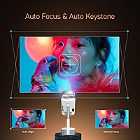 Portronics Beem 550 POR-2314 LED Projector – 6000 Lumens | Full HD 1080p | Android | White