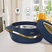 MILTON Pearl 1000 Inner Stainless Steel Casserole, 860 ml, Blue