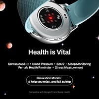 Fitshot 1.32" Round CosmicDisplay 360 * 360 High Resolution with BT Calling Smartwatch, 100+ Sports Mode with IP68, Sp02 Tracking, 100+ Watch Faces, AI Voice Assistant