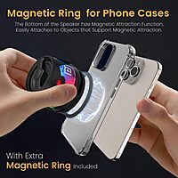 Portronics Nadya 6W – Magnetic Bluetooth Speaker with RGB Lights, MagSafe Attachment & Portable Design