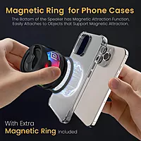 POR 2671 Nadya Black Mini BT Magnetic Speaker – 6W | Bluetooth 5.3 | Type-C