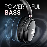 Portronics Muffs M3 Headphones – Active Noise Cancellation, 40 Hours Playtime, Comfortable Fit, Bluetooth Connectivity, Built-in Microphone, Ideal for Music and Calls, Lightweight Design.