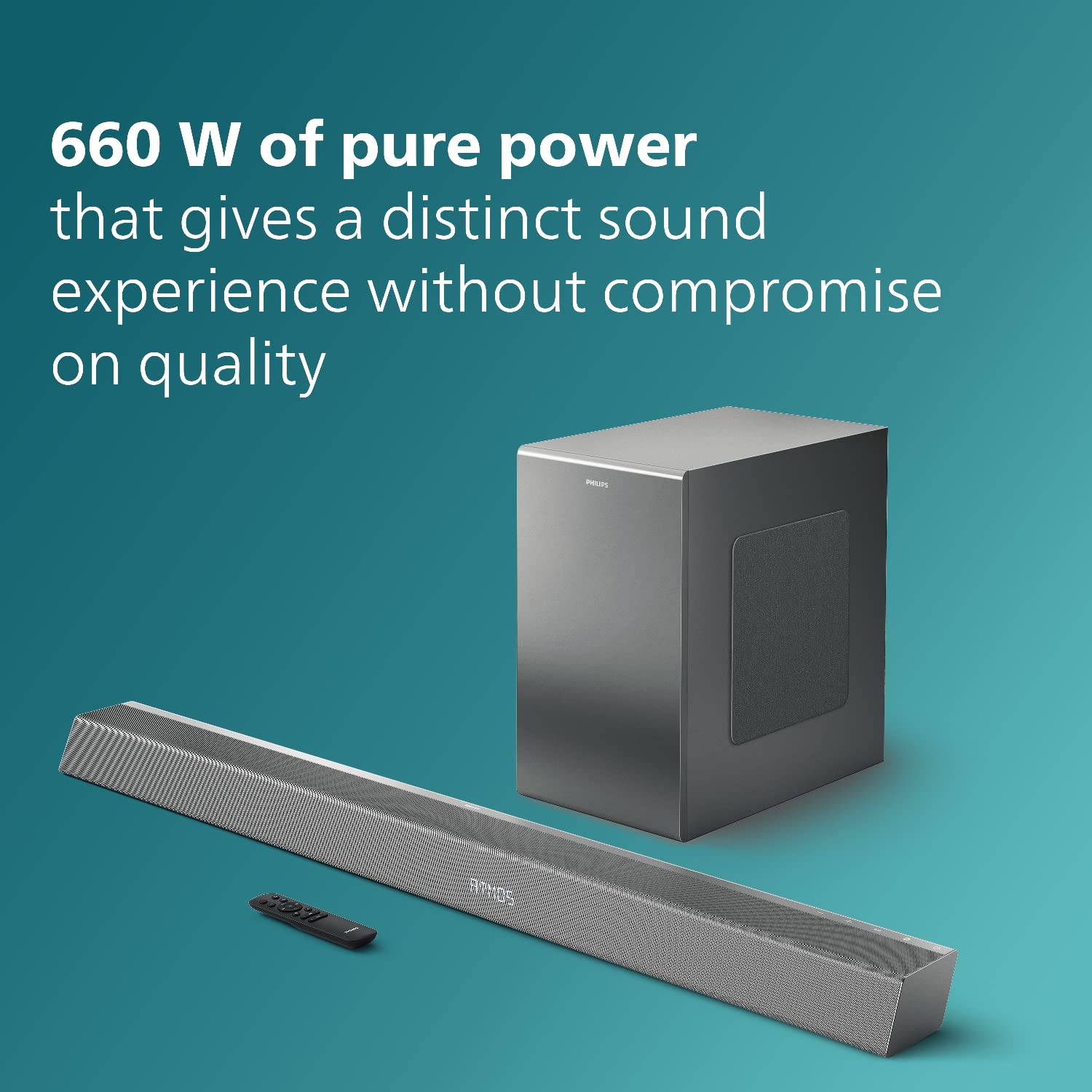 Philips TAB8947 5.1 Ch Soundbar with Dolby Atmos, Wireless Subwoofer, Up-Firing Speakers, Virtual Surround, Built-in Chromecast, AI Voice Assistant – 660W, Black Philips TAB8947 5.1 Ch Soundbar with Dolby Atmos, Wireless Subwoofer, Up-Firing Speakers, Virtual Surround, Built-in Chromecast, AI Voice Assistant – 660W, Black