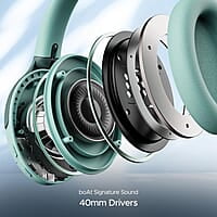 boAt Rockerz 551Anc Hybrid Active Noise Cancellation Over Ear Headphones with Up to 100H Playtime, ASAP Charge, Ambient Sound Mode &Dual Eq Modes, Enx Technology