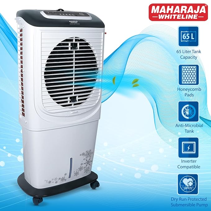 Maharaja White line Prowave Super 65 Desert Air Cooler, 65 Liter