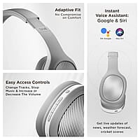 boAt Rockerz 460 Wireless Over Ear Headphones w/Up to 30hrs Playtime, 40mm Drivers, BEAST™ Mode, ENx™, Dual Pairing, BT v5.2, Instant Voice Assistant, Adaptive Fit