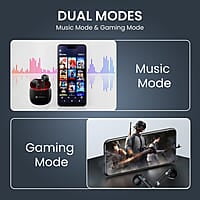 Portronics Harmonics Twins S12 in Ear TWS Earbuds with Mic, 24H Playtime 13mm Dynamic Driver, Bluetooth 5.3v