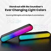 POR 1999 Decibel 23 Soundbar – 16W | BT 5.3 | AUX | Volume Control | Rechargeable | RGB |