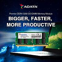 ADATA Premier 16GB DDR4 3200MHz CL22 Laptop RAM – SO-DIMM | Lifetime Warranty