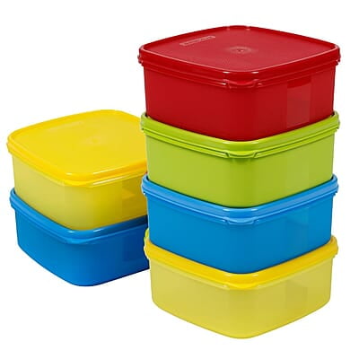 Varmora V Fresh 650 ml Set of 6 FDA Approved BPA-Free Fun Colors Fresh and Hygienic Food Storage Container
