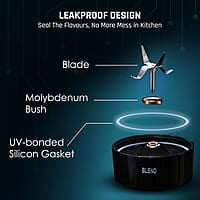 Wonderchef Nutri Blend Smart 3 Jar Automatic Mixer Grinder with Dual Pulse Function 22000 RPM 500 W