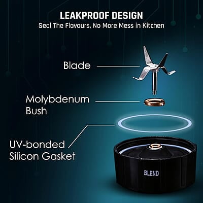 Wonderchef Nutri Blend Smart 3 Jar Automatic Mixer Grinder with Dual Pulse Function 22000 RPM 500 W