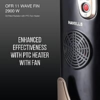 Havells OFR 11 2900 Watts Wave Fin with PTC Fan Heater