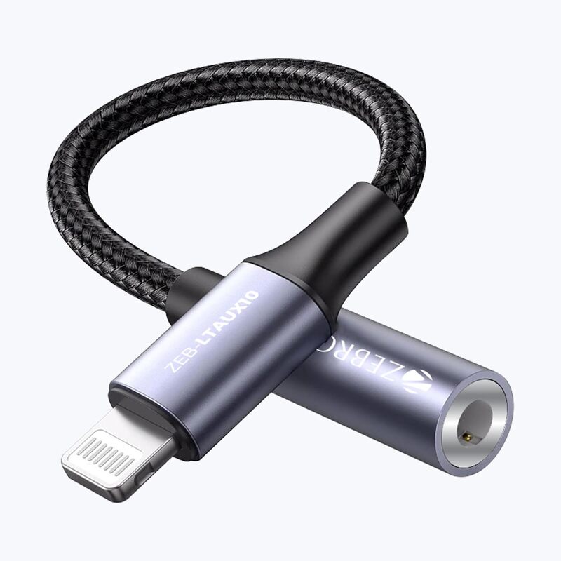 Zebronics LTAUX10 Lighting to Aux Converter