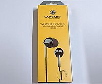 Lapcare Woobuds IV LBD‑204 Wired Earbuds with Mic | 10 mm Driver for Deep Bass, Tangle‑Free Cable (≈1.2 m), Soft Silicone Tips & 3.5 mm Jack – Music & Calls