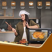 AGARO Marvel 38 Liters Oven Toaster Griller,Motorised Rotisserie&Convection Cake Baking Otg With 3 Heating Mode ,(Black),1600 Watts