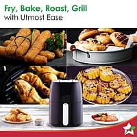 Wonderchef Neo Manual Air Fryer  4.5 Litres 1500 Watts Compact Design Time and Temperature Control