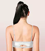 ENAMOR Moulded Double Layer Front Women's Cotton Cami Bra - Detachable Slim Straps with Back Keyhole, Non Padded, Wirefree, High Coverage A022