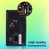 Zebronics Zeb-ML500W PSU – 500W, 3 SATA Cables, 80 Plus Certified, Silent Fan, ATX Form Factor, Reliable Power Supply for Gaming and Workstations, Compact Design, Easy Installation.