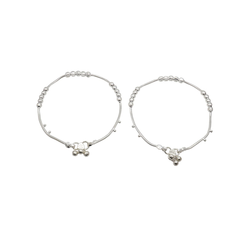 Silver Anklets for women/kolusu